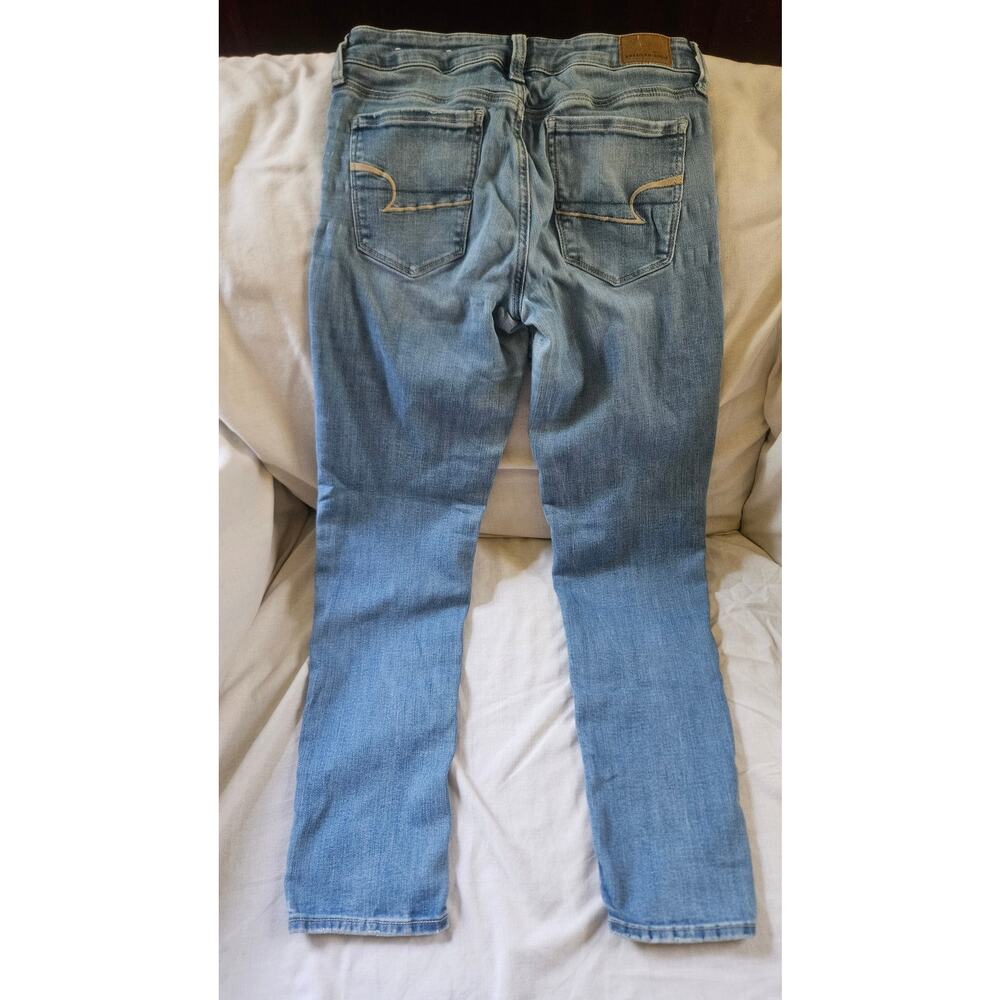 American Eagle Outfitters Women's Size 6 Regular Next Level Stretch Light Wash - Picture 4 of 8